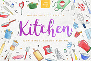 Kitchen patterns & elements, an Illustration by likorbut (Thumbnail 1 of 4)