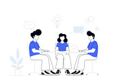 Minimalist Corporate Illustrations, an Illustration by SaurabhSharma (Thumbnail 2 of 11)