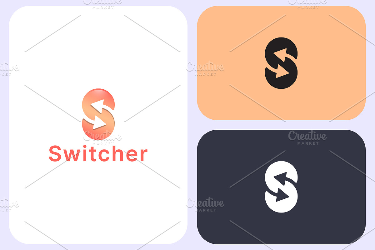 Switcher Letter S Logo Template, a Branding & Logo Template by Graplick (Photo 2 of 3)