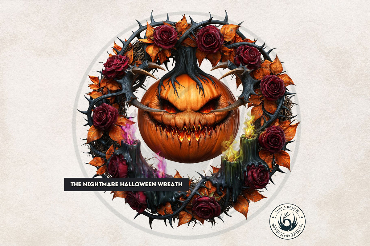 Halloween Nightmares Cliparts, a Seasonal Illustration by ThatsDesignArt (Photo 11 of 15)