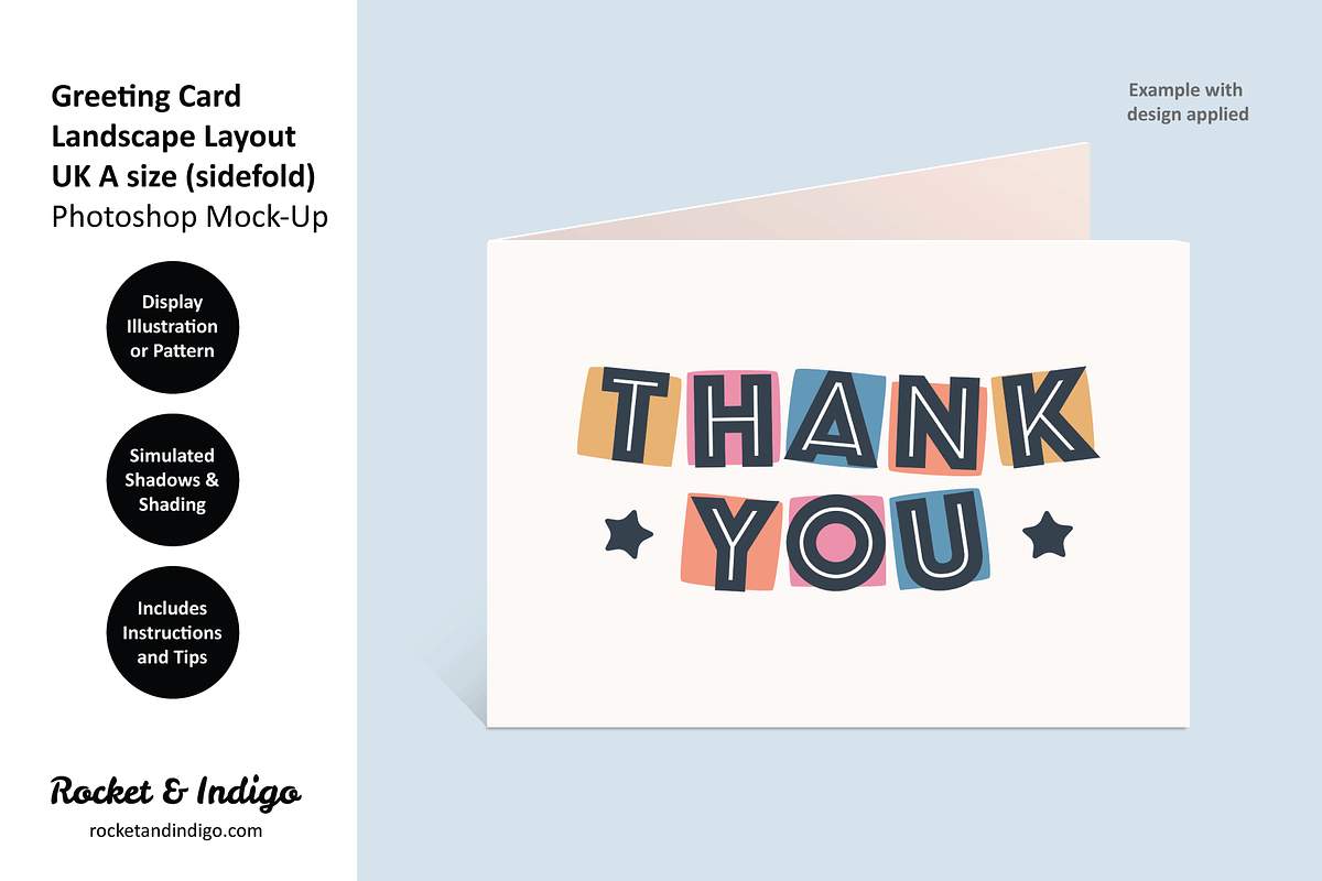 UKA Greeting Card Photoshop Mockups, a Product Mockup by Rocket & Indigo (Photo 6 of 11)