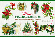 Complete Vintage Christmas Graphics, a Seasonal Illustration by French Kiss Collections (Thumbnail 23 of 28)