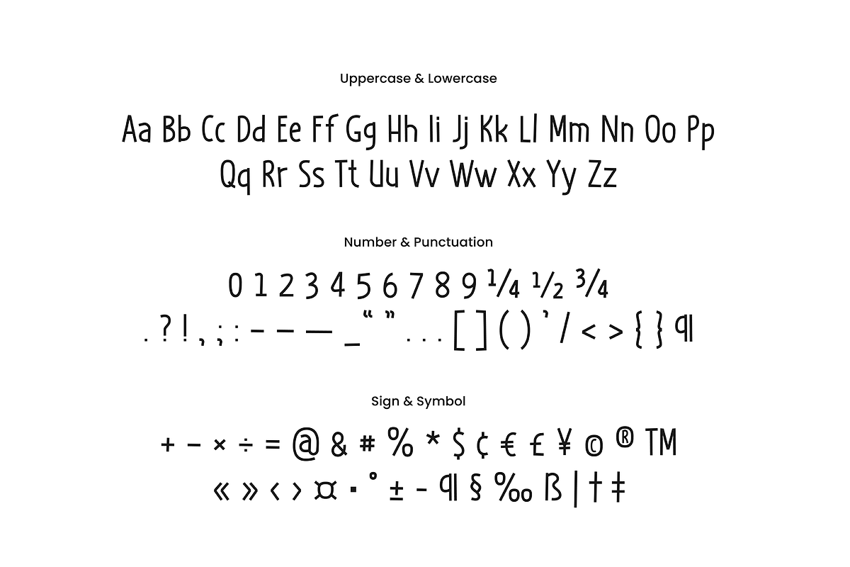 Fonturica, Modern Casual Font., a Sans Serif Font by Kaikhia (Photo 2 of 9)