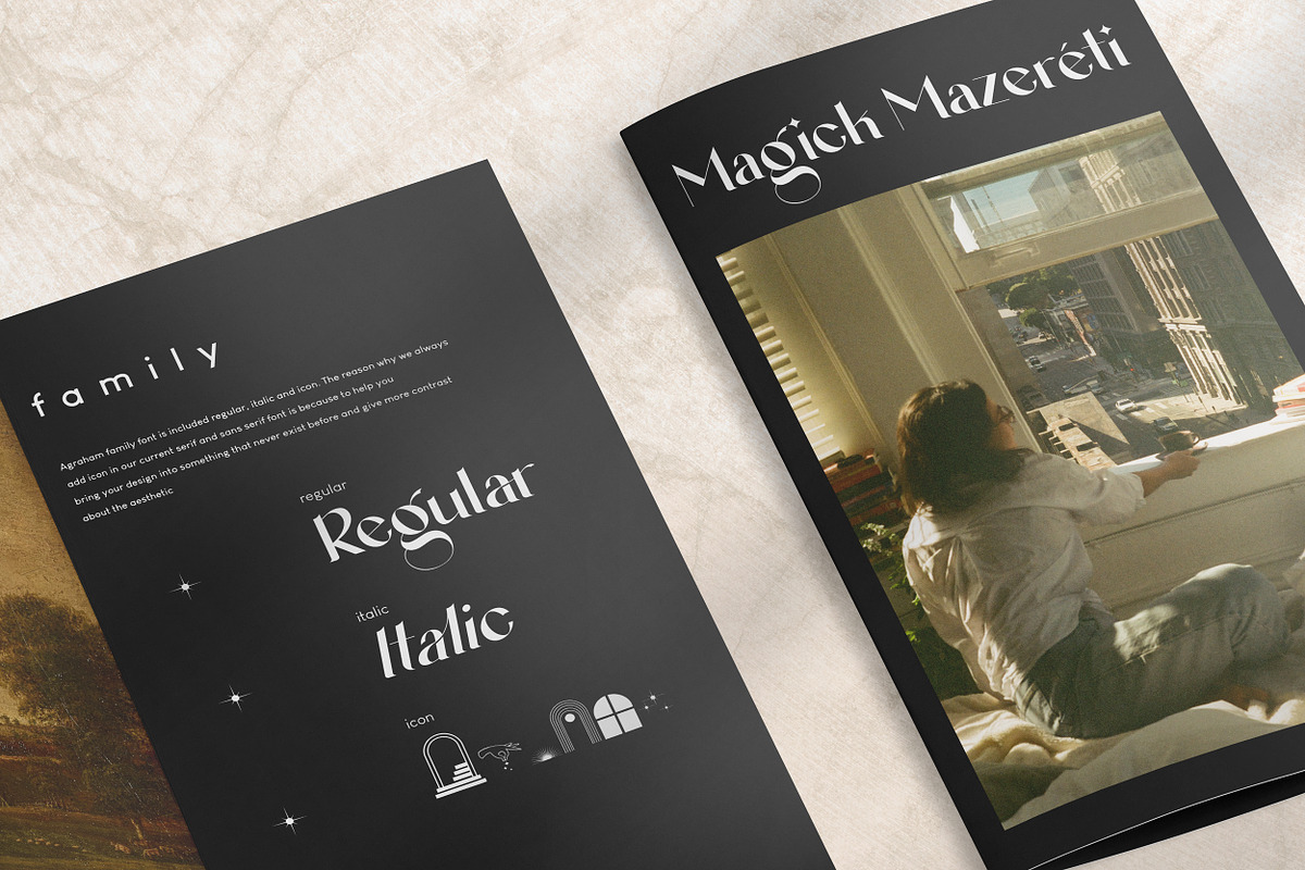 Agraham Serif Font, a Serif Font by Hishand Studio (Photo 3 of 12)