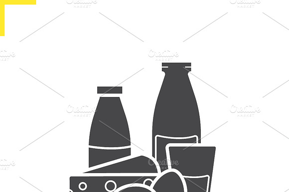 Dairy Products Icon. Vector