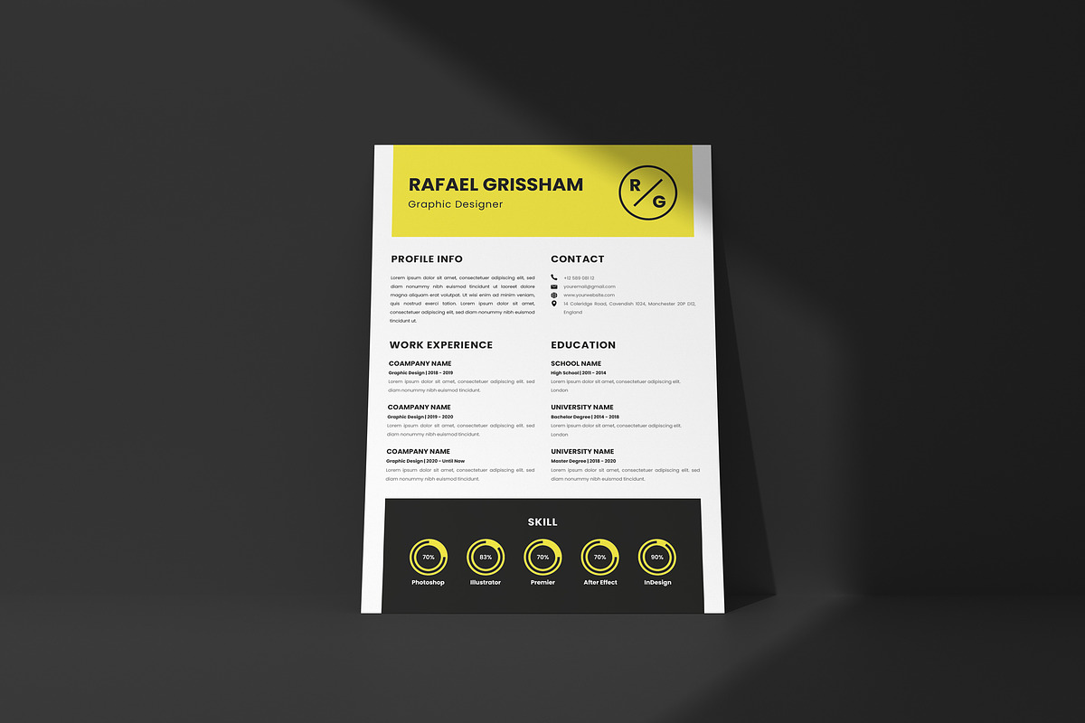 Graphic Designer - CV / Resume, a Resume Template by Jiwstudio (Photo 1 of 2)
