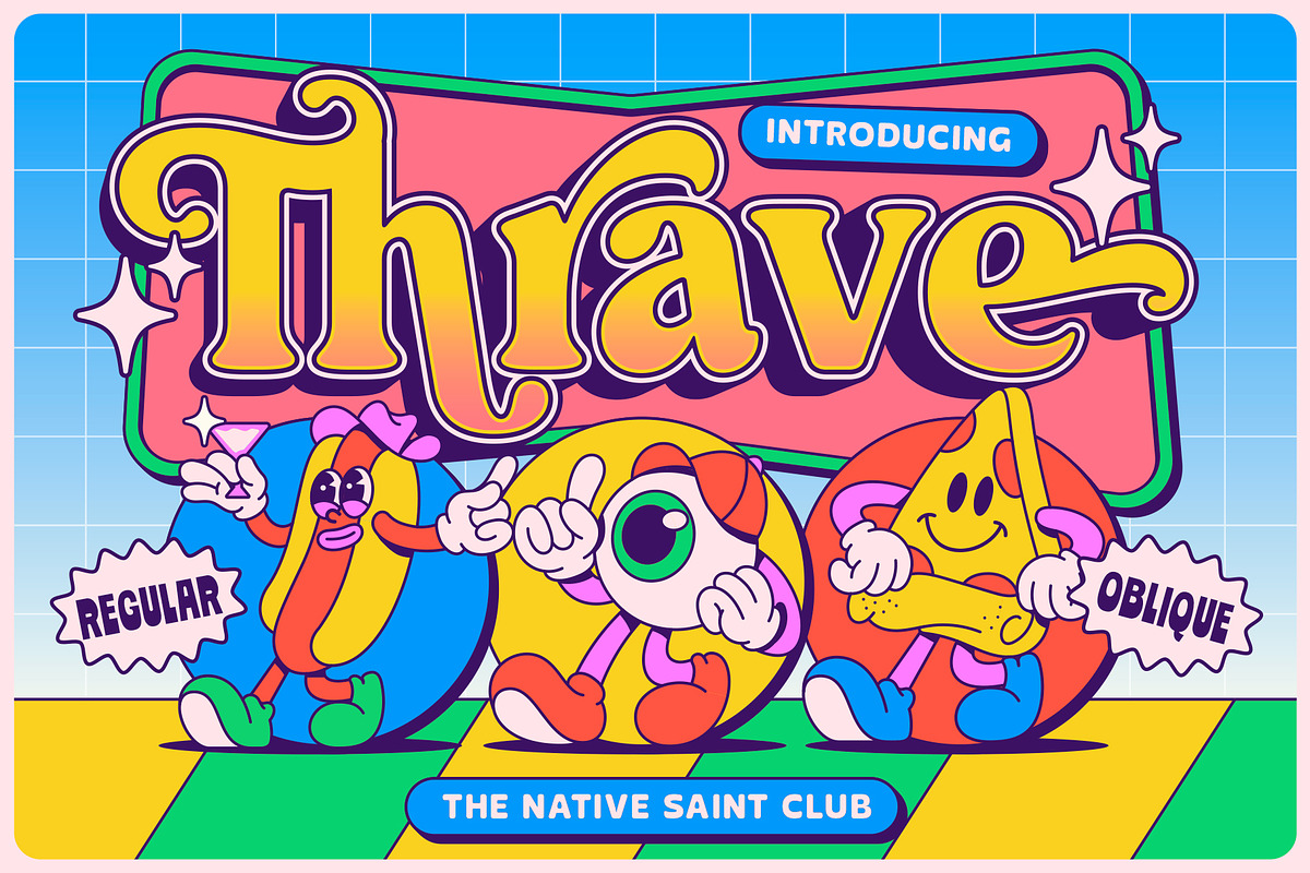TNSC Thrave - Display Pop Serif, a Serif Font by The Native Saint Club (Photo 1 of 13)