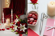 Valentine Aesthetic Desk Scene 400, a Packaging Mockup by KennedyStudio (Thumbnail 3 of 11)