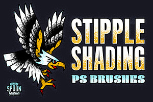 Stipple Shading Photoshop Brushes