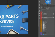 Car Parts Scene Creator, a Mockup by RSplaneta (Thumbnail 2 of 2)