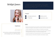 Resume Template Phychology InDesign, a Resume Template by Halfcircle (Thumbnail 2 of 2)