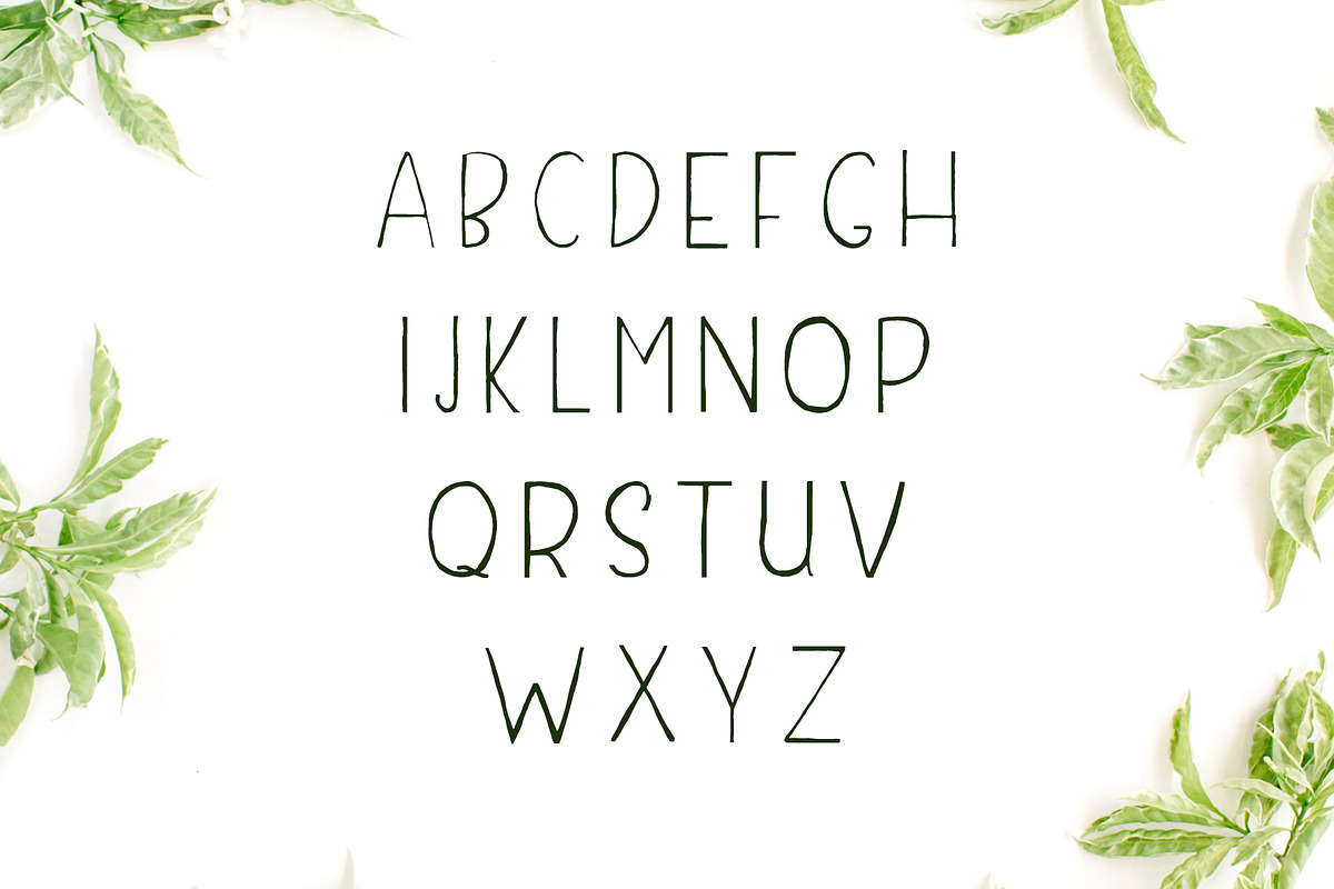 Damean Handmade Duo Font preview 2