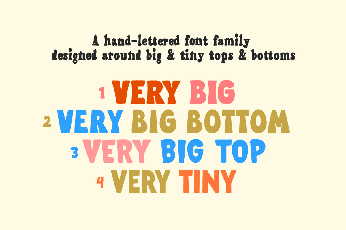 Very Font Family - Handmade Retro, a Sans Serif Font by Studio Funshop by Kelli (Photo 2 of 21)