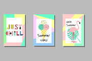 Memphis Alphabet and summer cards, a Decorative Illustration by DinaraChernaya (Thumbnail 7 of 7)
