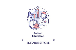Patient education concept icon, an Icon by IMG Visuals