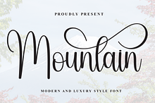 Mountain | Script Font