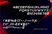Modern Future | Modern Futuristic, a Sans Serif Font by Masyafi Studio (Thumbnail 5 of 8)