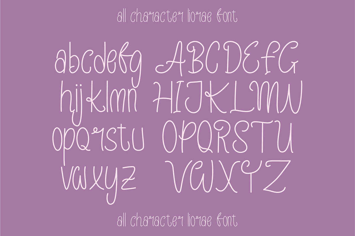 Liorae Handwritten Playful Font, a Handwritten Font by Berdansabersama (Photo 2 of 9)