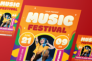 Music Festival Flyer Set, a Flyer Template by Annora Studio (Thumbnail 3 of 6)