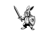 Warrior Bunny Knight Silhouette, an Illustration by jahid234 (Thumbnail 36 of 49)