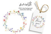 Floral watercolor set, clipart., a Decorative Illustration by Larisa Maslova (Thumbnail 8 of 13)