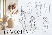 Blooming Woman Line Art Collection, a Person Illustration by Kate Galunga Artstore (Thumbnail 3 of 15)