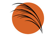 Wild pampas grass blowing in wind, an Object Illustration by nandinigraphics (Thumbnail 2 of 3)