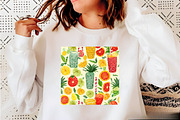 Summer Seamless Pattern, an Illustration by SVGArt (Thumbnail 8 of 9)