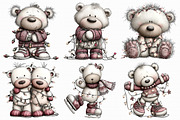 Christmas Polar Bear Lights Clipart, an Illustration by Libby Wishes (Thumbnail 4 of 9)