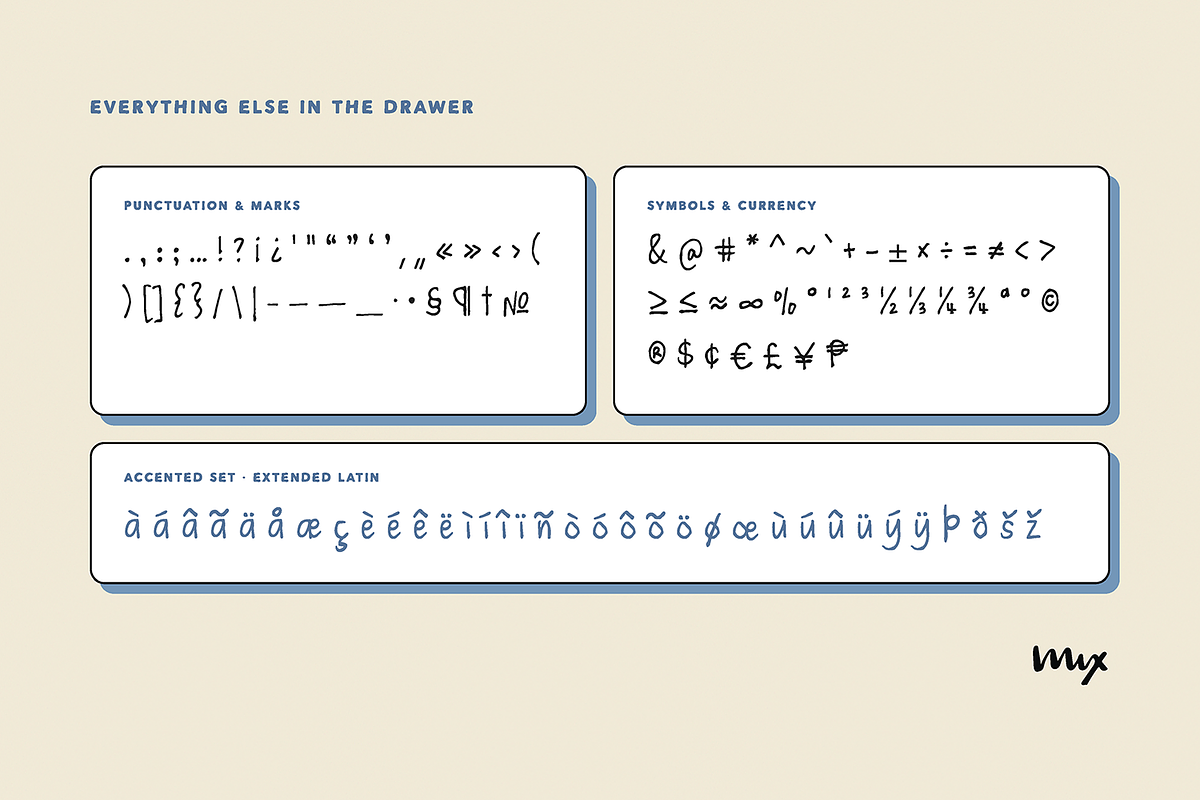 Mix Penny Press - Neat Handwriting, a Handwritten Font by Mix Fonts (Photo 6 of 10)