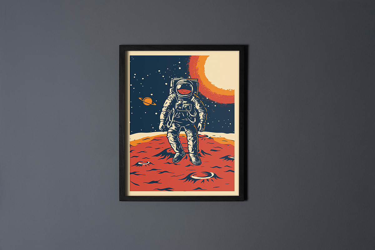 Wall Frame Poster Mockup, a Print Template by Graphicnugget (Photo 6 of 7)