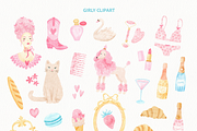 Pink Coquette Clipart Collection, an Object Illustration by Leysan Shayak (Thumbnail 3 of 10)