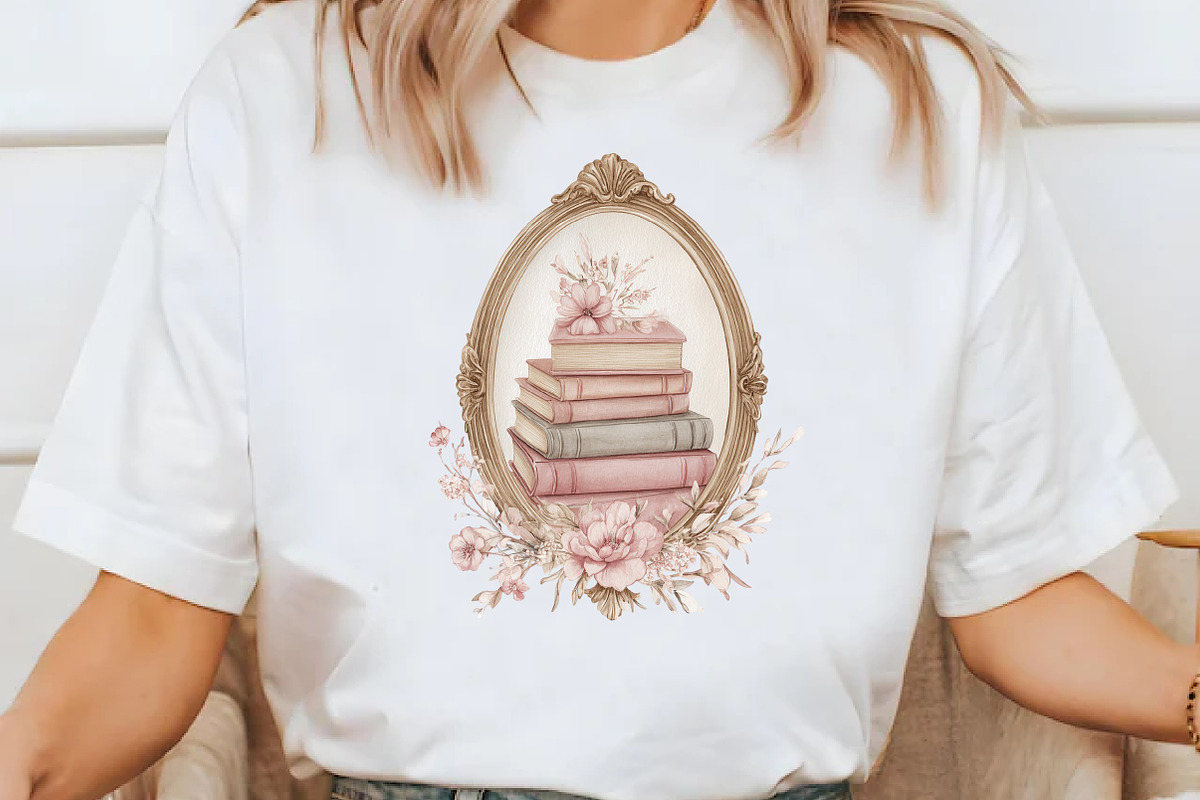 Watercolor Pink Books and Frames, an Education Illustration by Designworld (Photo 6 of 9)
