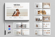 Media Press Kit Template, a Brochure Template by E-Type (Thumbnail 1 of 9)