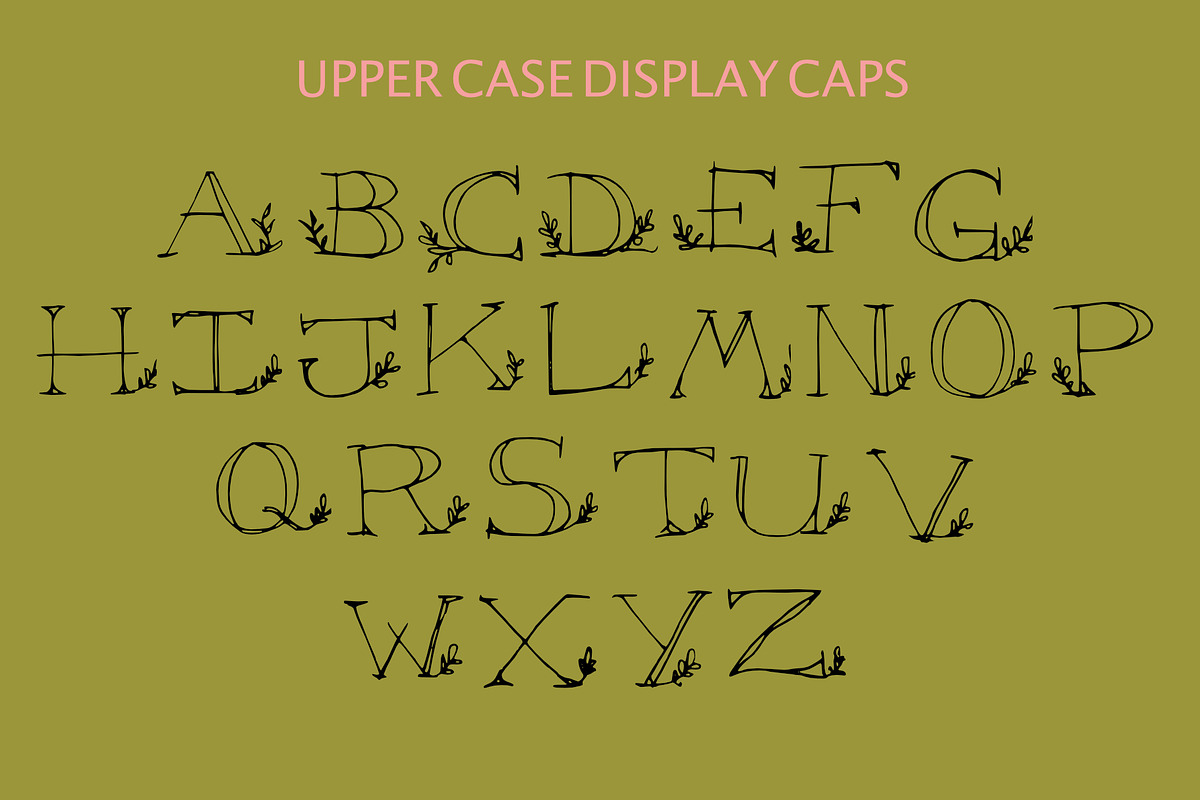Grow - A Hand Drawn Display Cap Font preview 3