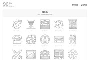 20 Century History.Color line Icons, an Outline Icon by Yeticrab (Thumbnail 7 of 16)