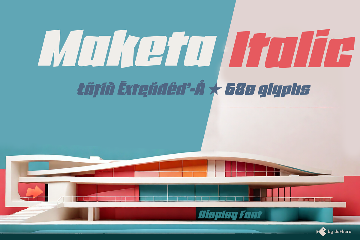 Maketa display, a Sans Serif Font by deFharo (Photo 4 of 11)