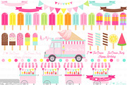 Ice Cream Party, Ice Cream Truck, an Illustration by Mia's Graphic Design (Thumbnail 5 of 9)