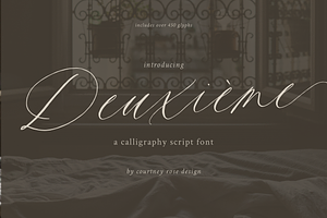Deuxieme Script Font