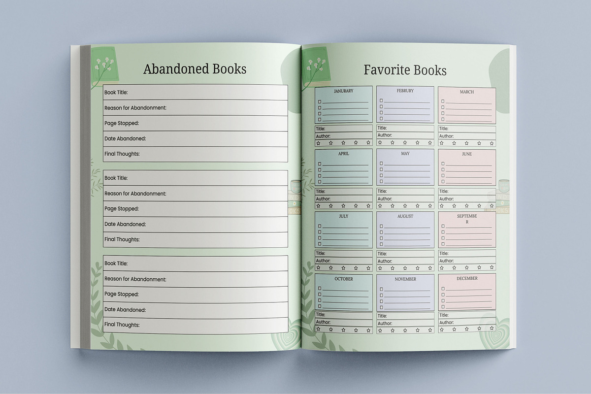 2025 Reading Planner, a Print Template by Book2bees (Photo 4 of 4)