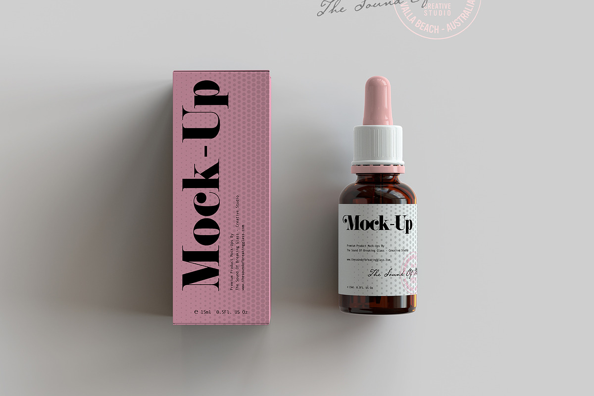 Dropper Bottle & Box Mock-Up BUNDLE, a Cups & Container Mockup by TSOBG (Photo 16 of 35)