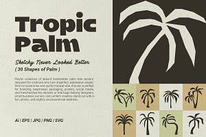Tropic Palm 30 Raw & Organic Icons