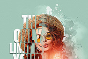 Typography portrait effect template, an Action Add-On by Photoshop Action (Thumbnail 5 of 16)