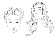 Coloring pages,Fashion girls clipart, an Illustration by MajorArtTm (Thumbnail 3 of 4)