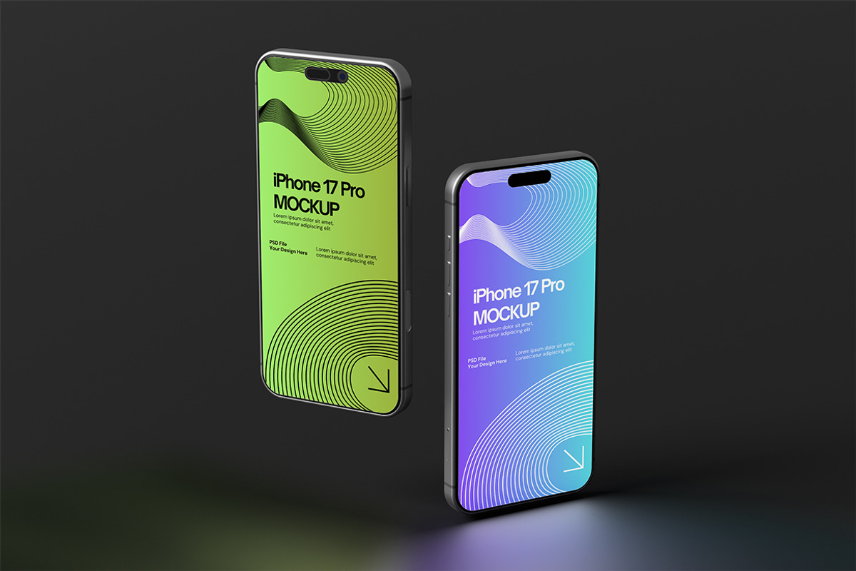 iPhone 17 Pro Mockup, an iPhone Mockup by xavier_studio (Photo 5 of 5)