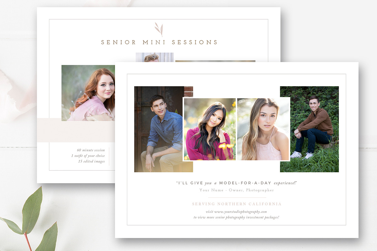 Senior Mini Session Marketing Board, a Flyer Template by By Stephanie Design (Photo 2 of 4)