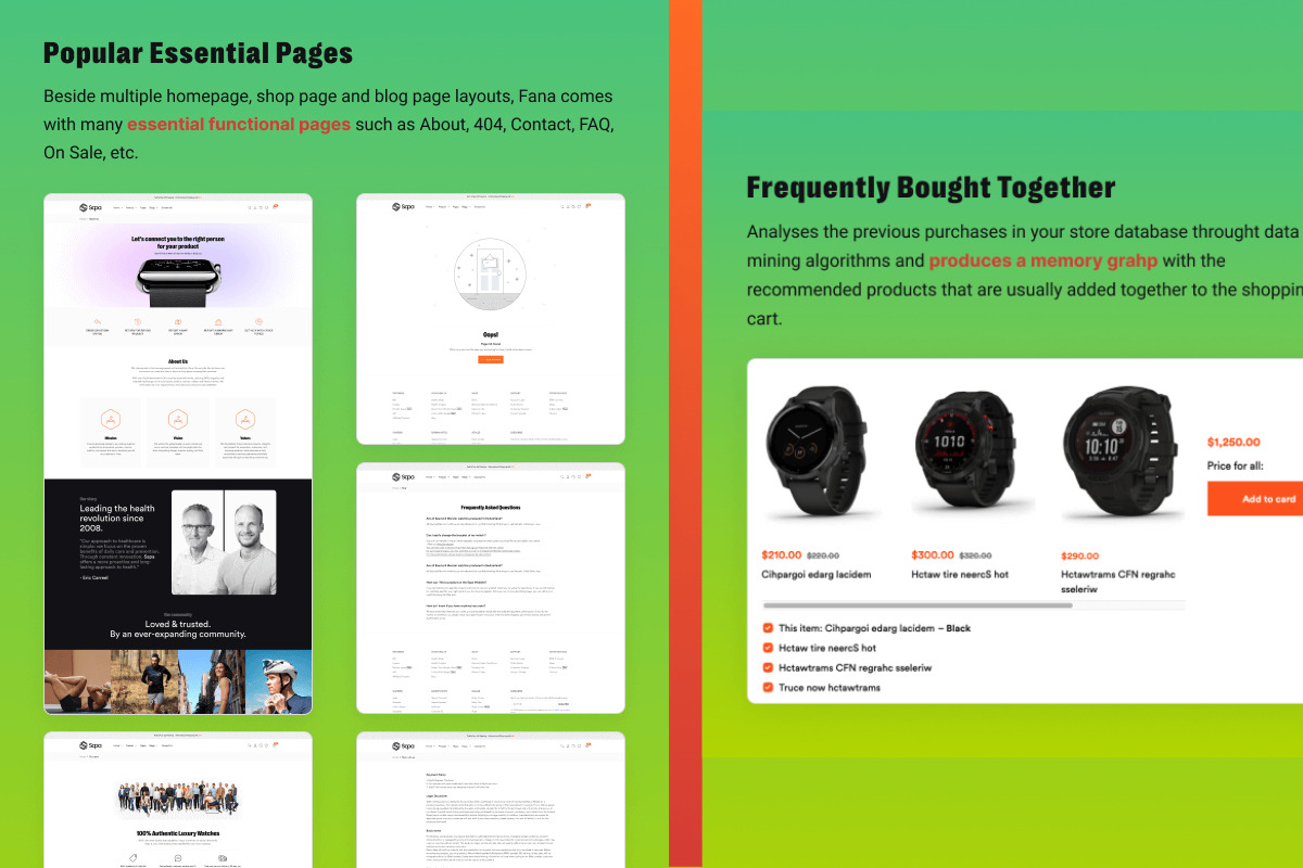 WooCommerce Product Landing Page, a WordPress Template by UInstrument (Photo 4 of 6)