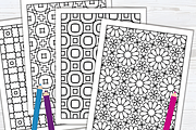 40 Peaceful Pattern Coloring Pages, a Pattern Graphic by Design Station (Thumbnail 6 of 6)