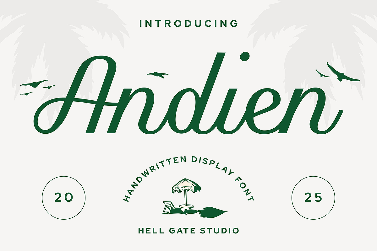 Andien Script Font, a Script Font by GRVS Studio (Photo 1 of 4)