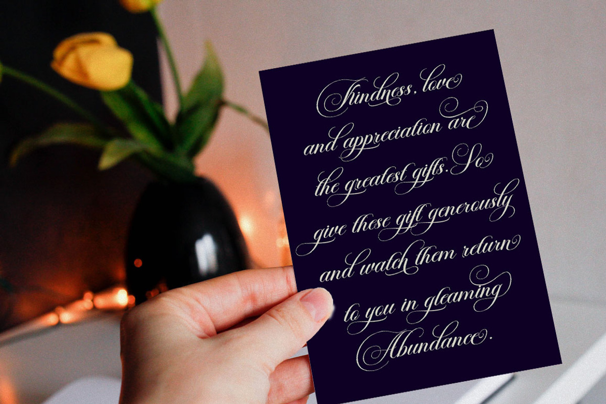 Brongham Script, a Script Font by Has_rizal (Photo 4 of 13)